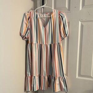 Striped Multicolor Dress